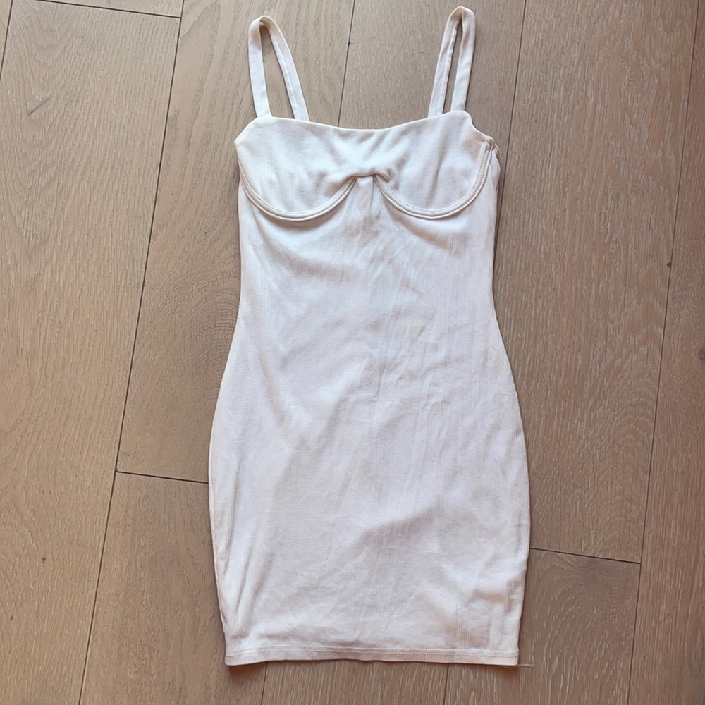White mini dress